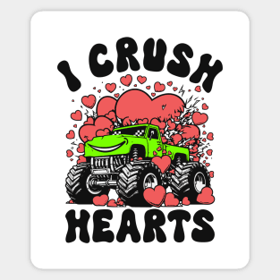 I Crush Hearts Monster Truck Sticker